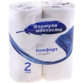 Бумага туалетная Формула мягкости Комфорт Стандарт 2 сл, 4шт 