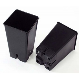 Горшок технический квадрат высокий Роза 6л 19*19 h23